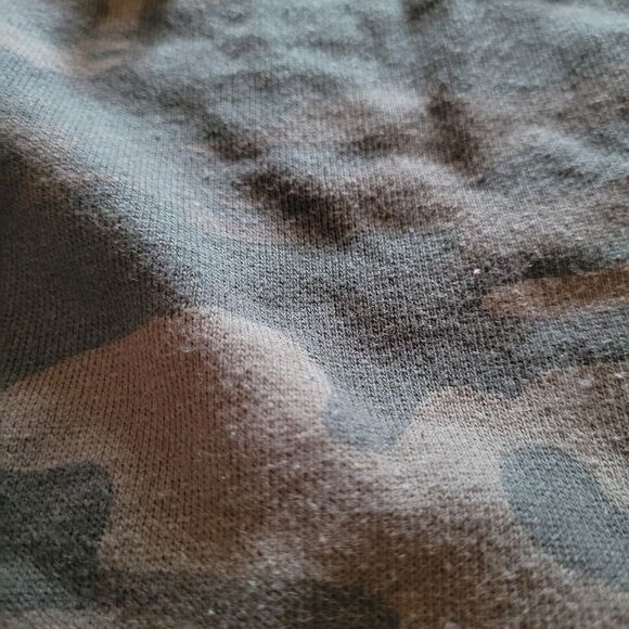 Sanctuary Sweater Sweatshirt Women Large Green Camo Lace Up Neck Everyday Casual - Picture 9 of 12